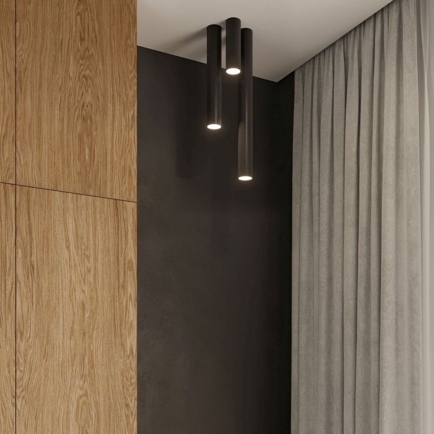 Spotlight LAGOS 1xGU10/10W/230V 10 cm black