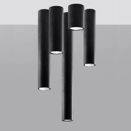 Spotlight LAGOS 1xGU10/10W/230V 10 cm black
