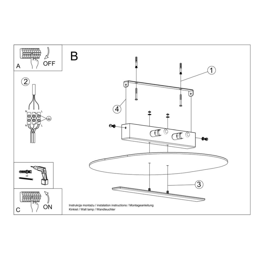 Ceiling light SALIA 2xG9/40W/230V
