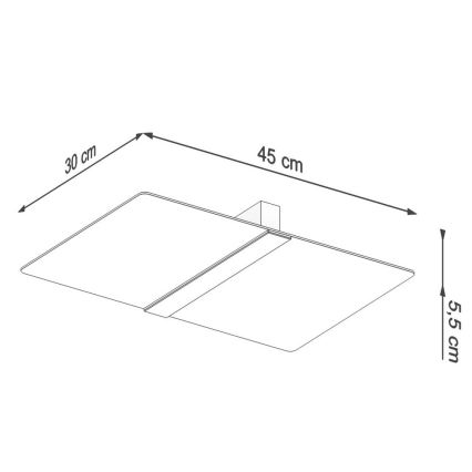 Ceiling light AZALIA 2xG9/40W/230V