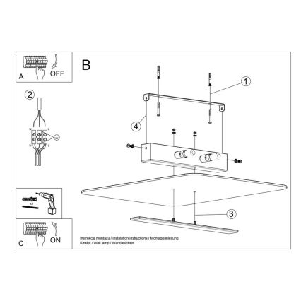 Ceiling light AZALIA 2xG9/40W/230V