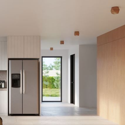 Ceiling light WOODY 1xGU10/40W/230V oak