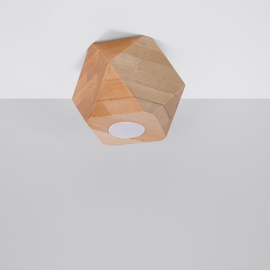 Ceiling light WOODY 1xGU10/40W/230V oak