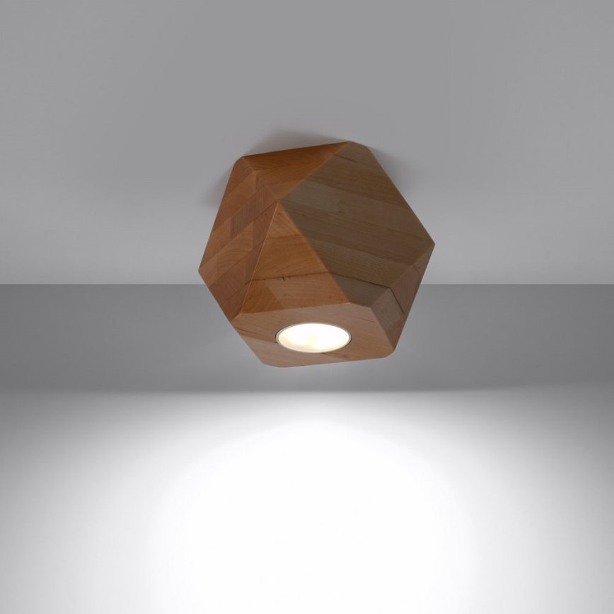 Ceiling light WOODY 1xGU10/40W/230V oak