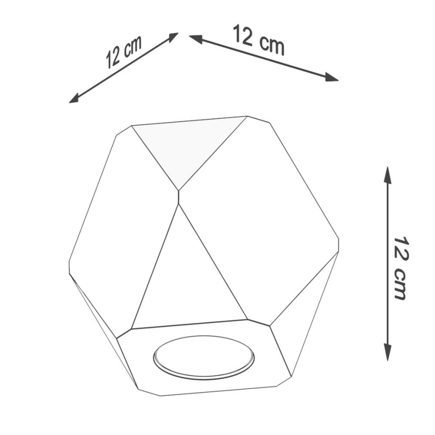 Ceiling light WOODY 1xGU10/40W/230V oak