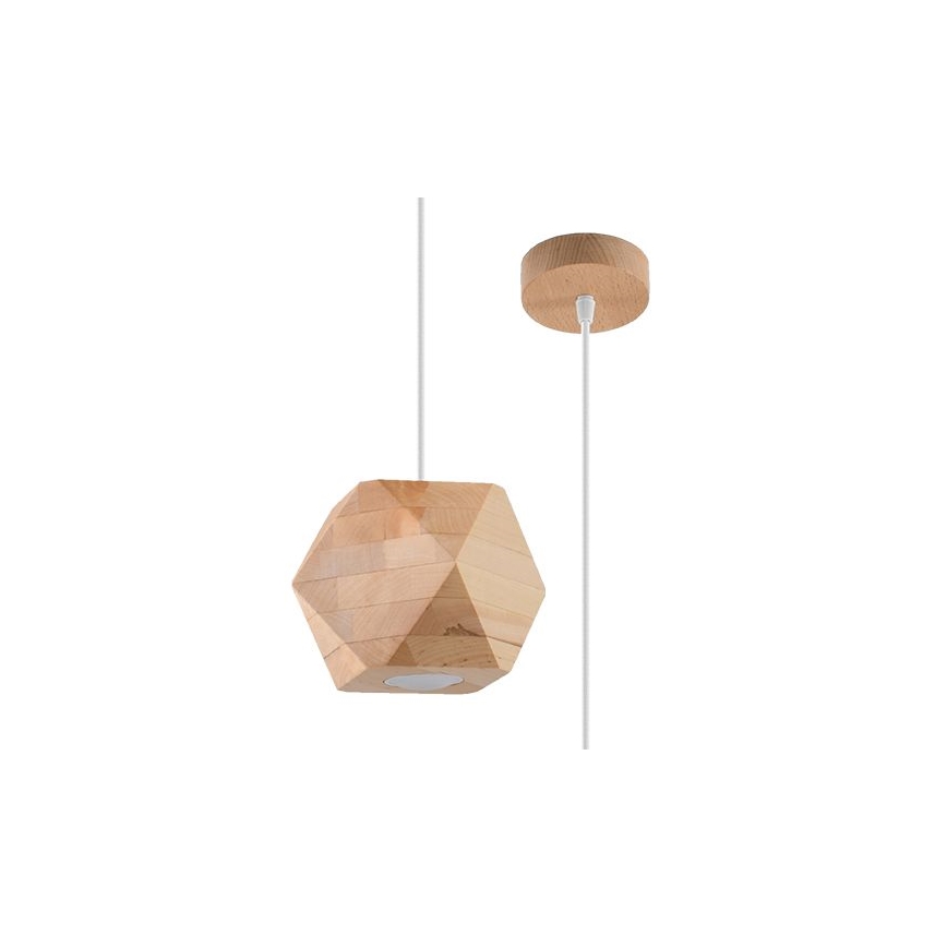 Chandelier on a string WOODY 1xGU10/40W/230V oak