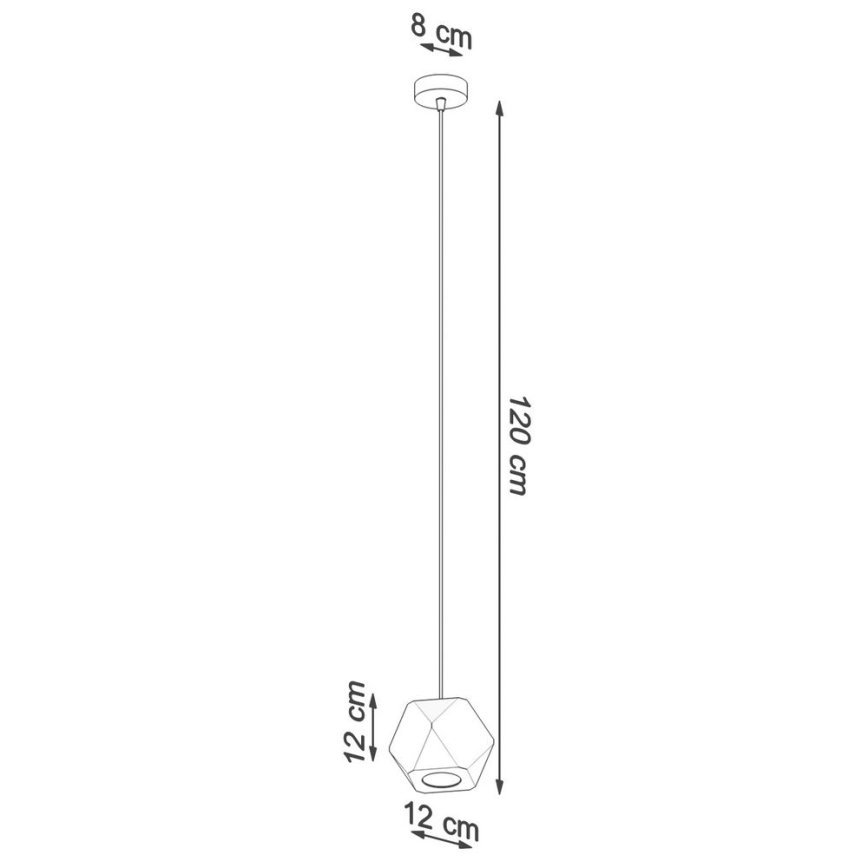 Chandelier on a string WOODY 1xGU10/40W/230V oak
