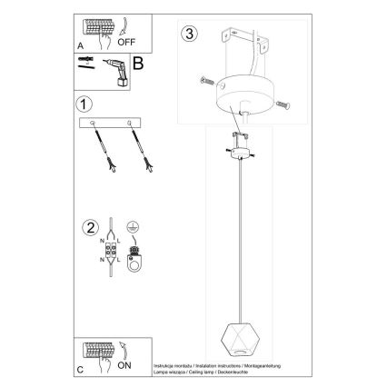 Chandelier on a string WOODY 1xGU10/40W/230V oak