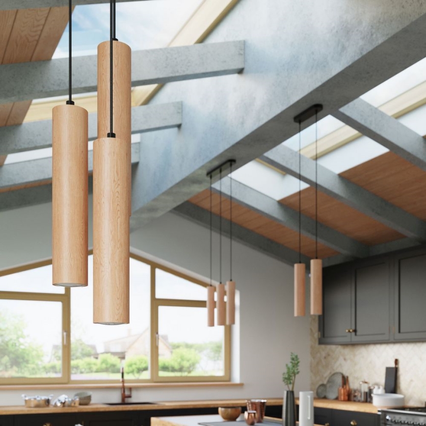 Chandelier on a string LINO 3xGU10/40W/230V beech