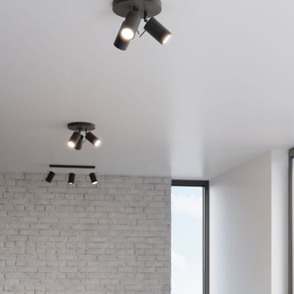 Spotlight RING 3xGU10/10W/230V black