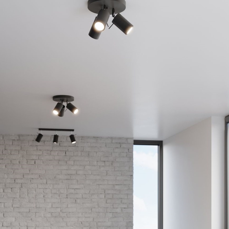 Spotlight RING 3xGU10/10W/230V black