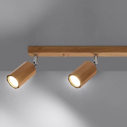 Spotlight ZEKE 4xGU10/40W/230V oak