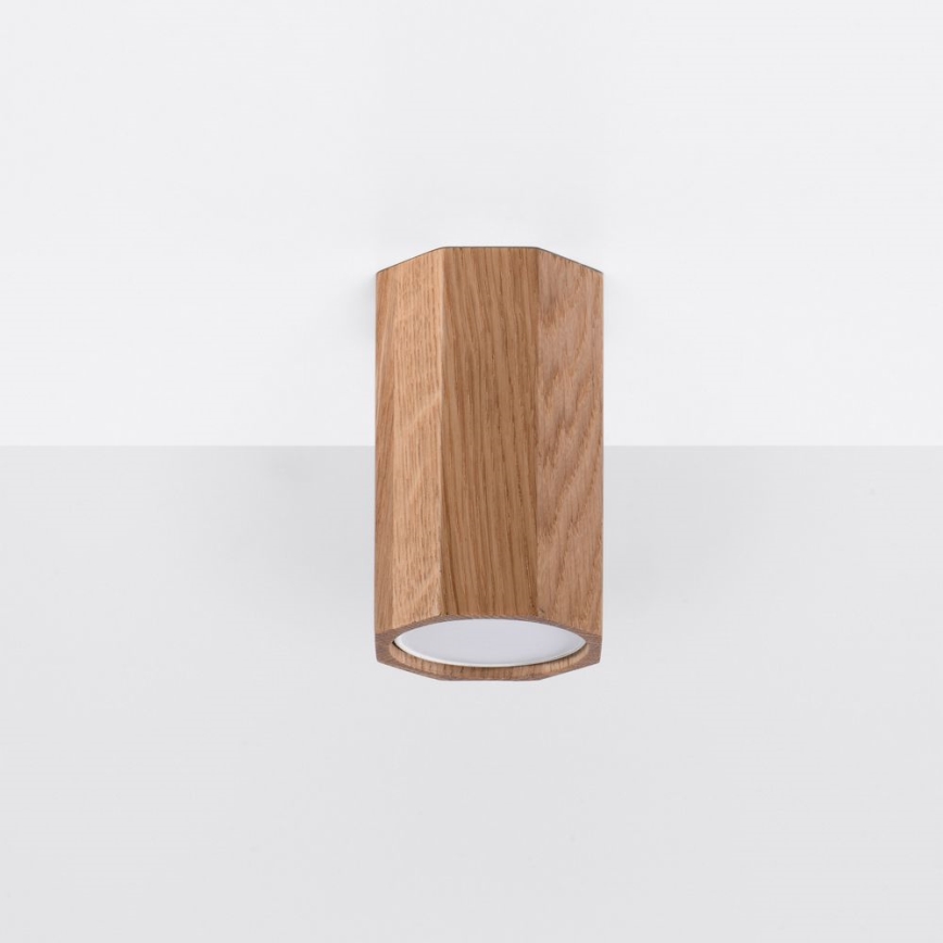 Spotlight ZEKE 1xGU10/40W/230V 10 cm oak