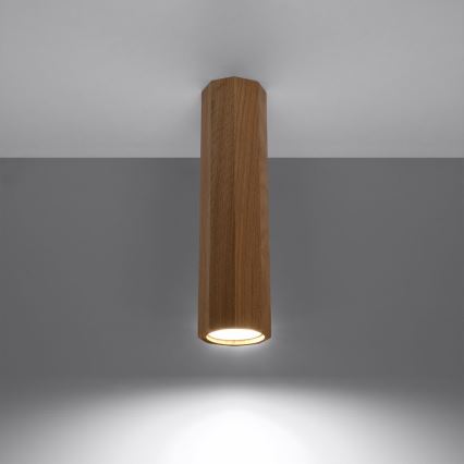 Spotlight ZEKE 1xGU10/40W/230V 30 cm oak