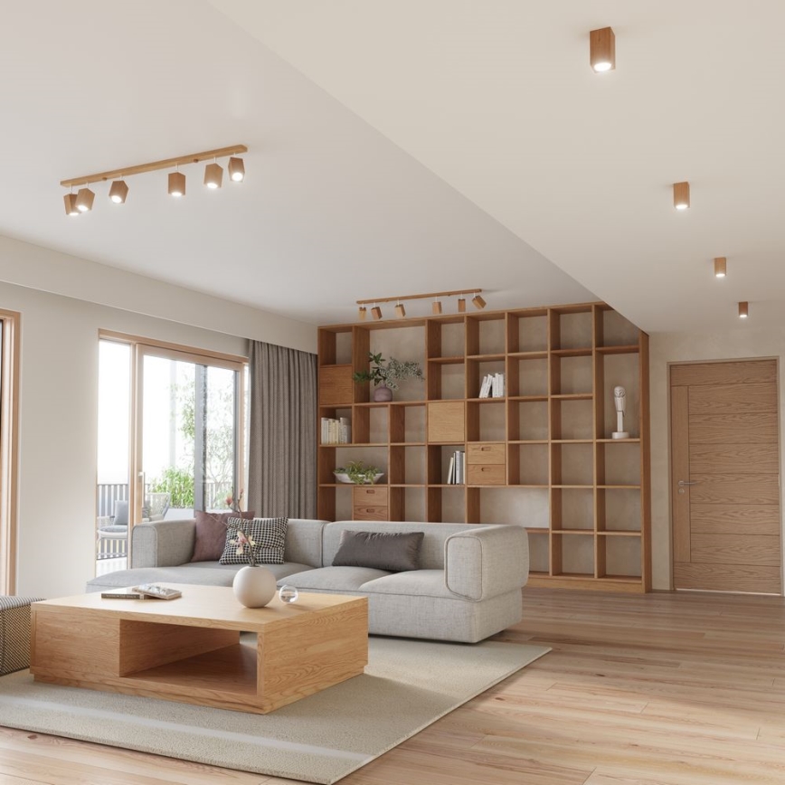 Spotlight KEKE 3xGU10/40W/230V oak