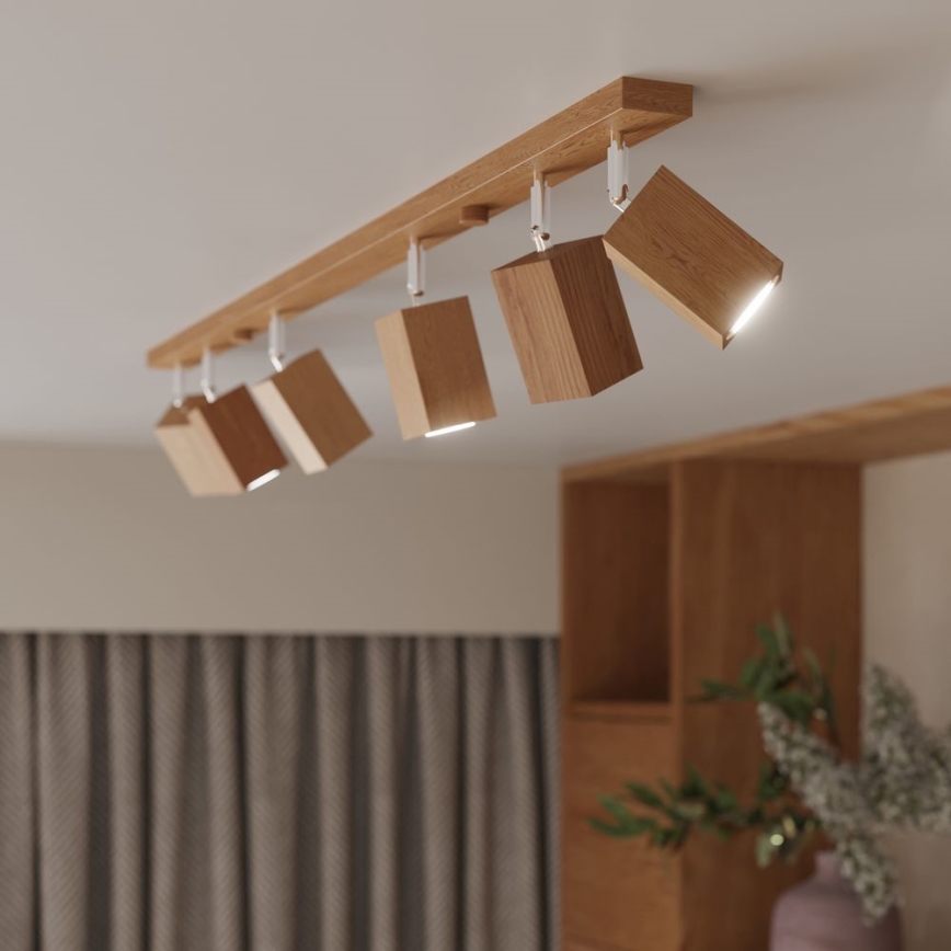 Spotlight KEKE 3xGU10/40W/230V oak