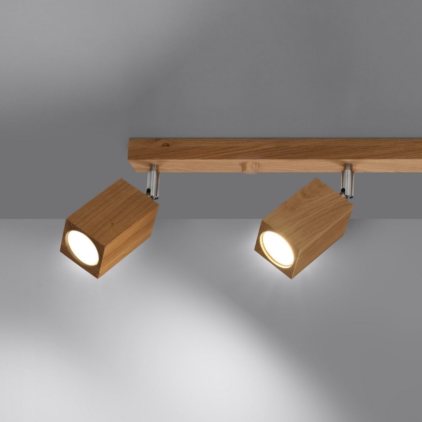 Spotlight KEKE 4xGU10/40W/230V oak