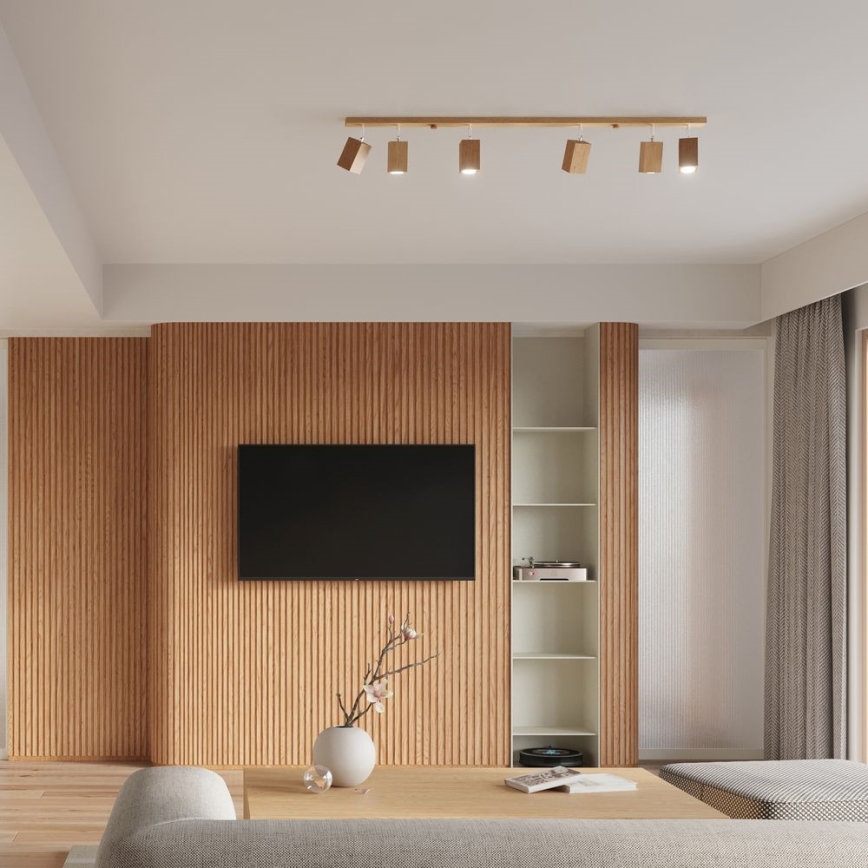 Spotlight KEKE 6xGU10/40W/230V oak