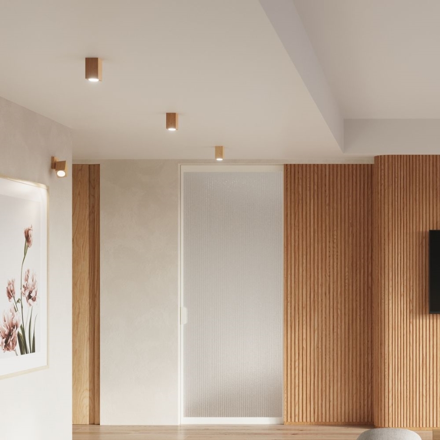 Spotlight KEKE 1xGU10/40W/230V 10 cm oak