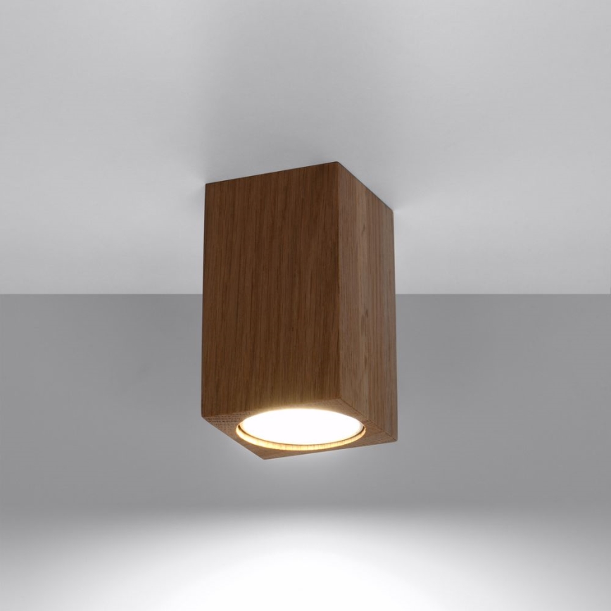 Spotlight KEKE 1xGU10/40W/230V 10 cm oak