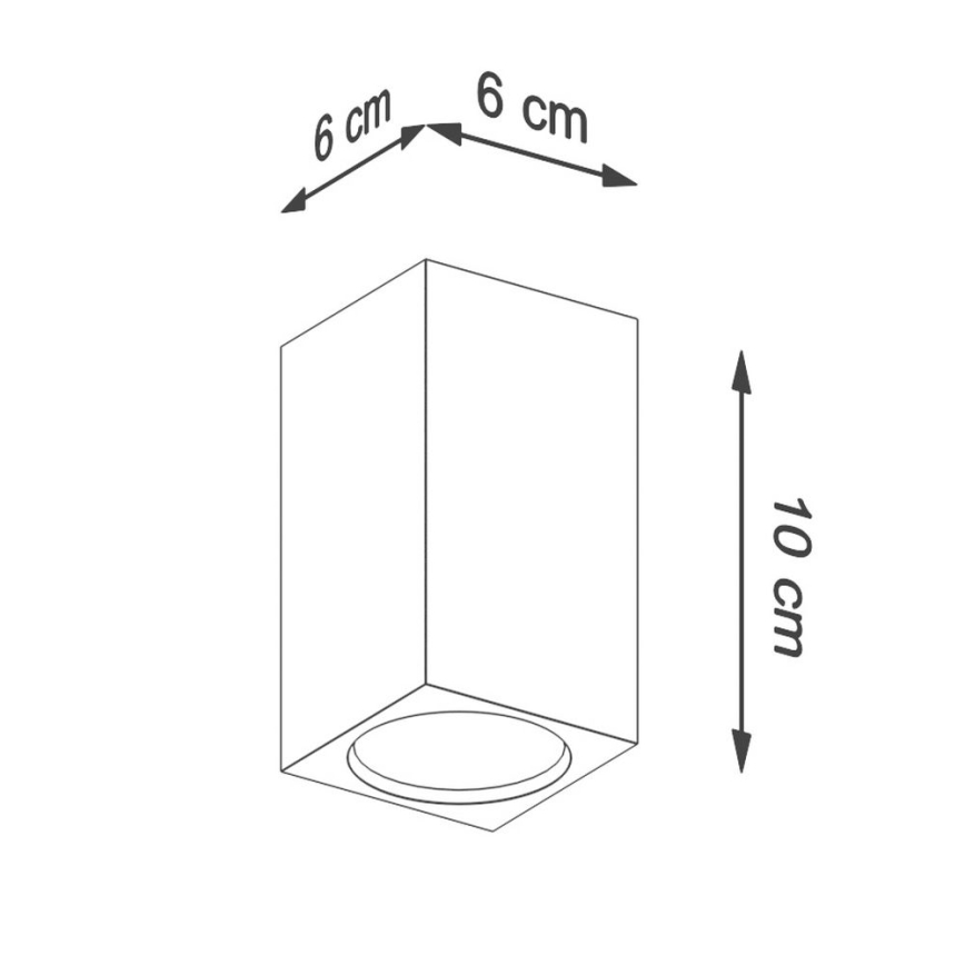 Spotlight KEKE 1xGU10/40W/230V 10 cm oak