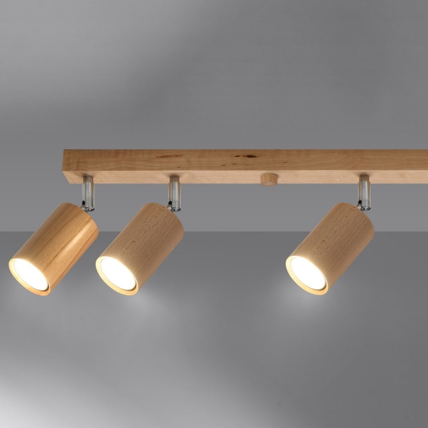 Spotlight BERG 6xGU10/40W/230V beech
