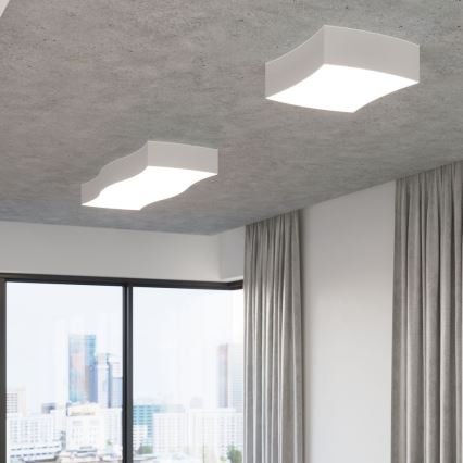 Ceiling light SQUARE 2xE27/60W/230V white