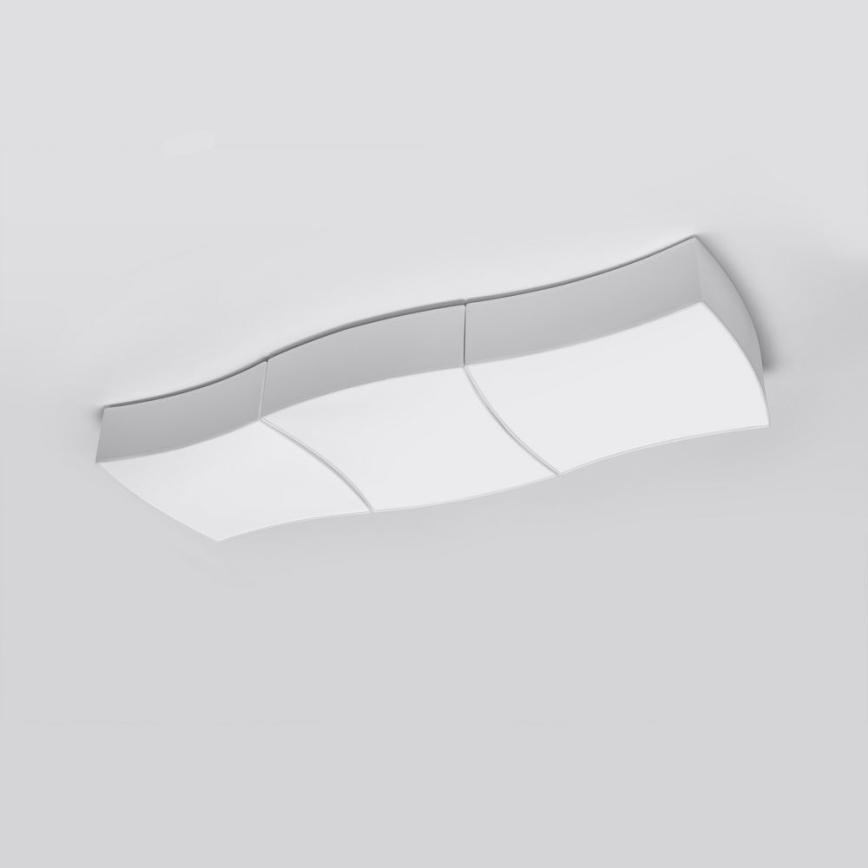 Ceiling light SQUARE 6xE27/60W/230V white