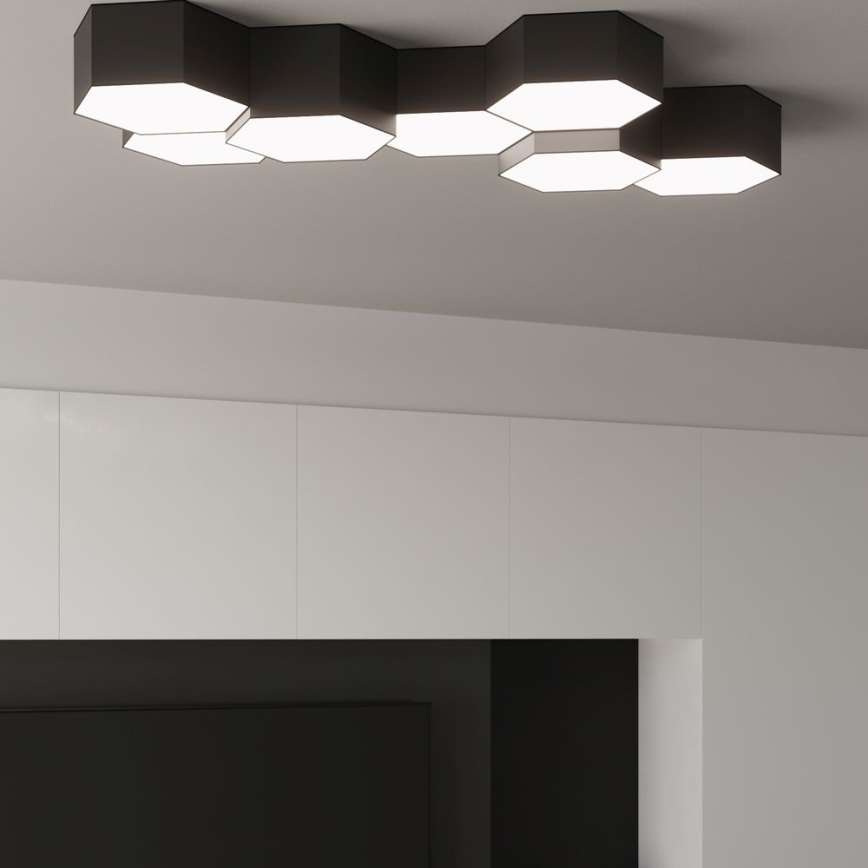 Ceiling light SUNDE 2xE27/60W/230V 15,5 cm black