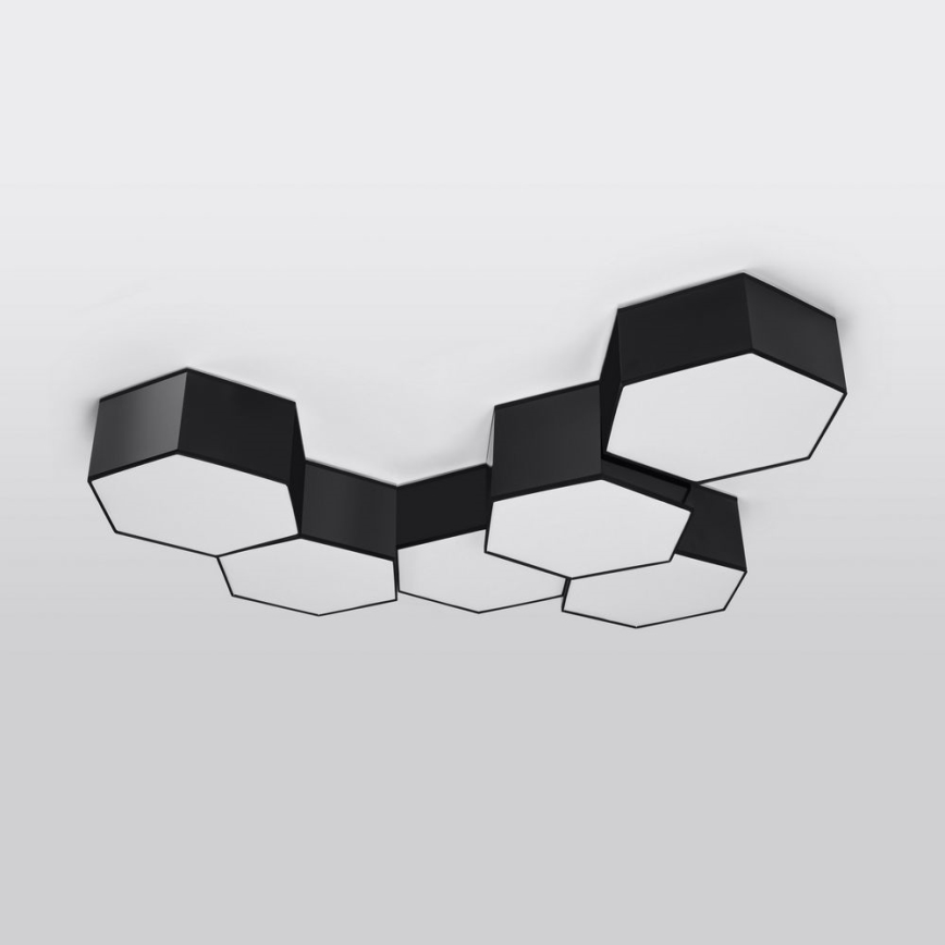 Ceiling light SUNDE 2xE27/60W/230V 15,5 cm black