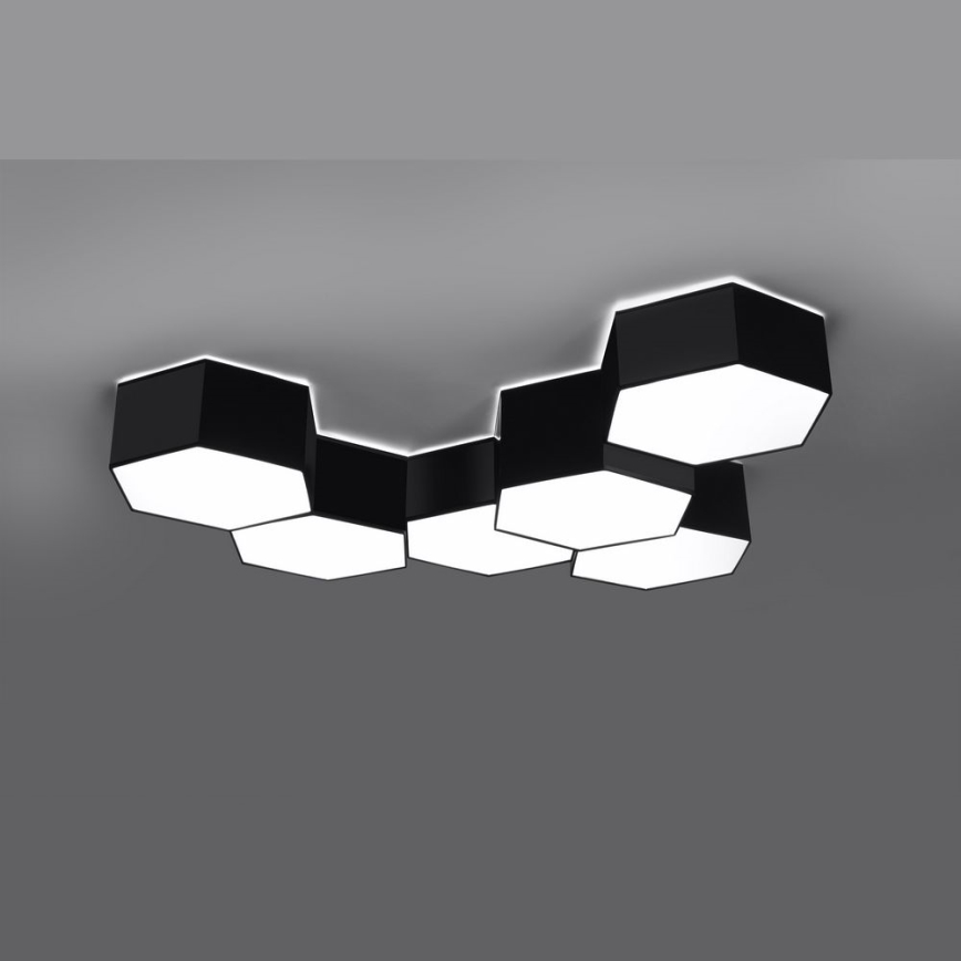 Ceiling light SUNDE 2xE27/60W/230V 15,5 cm black