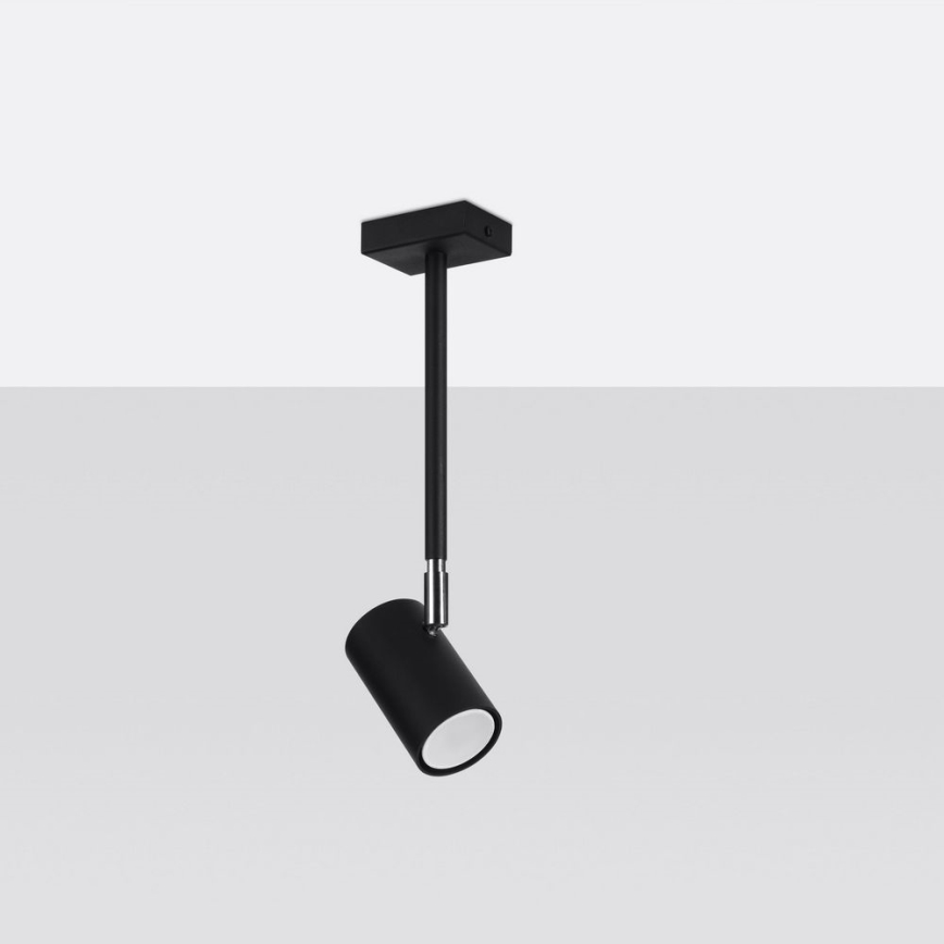 Chandelier on a pole NORANO 1xGU10/40W/230V black