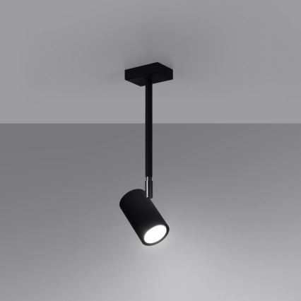 Chandelier on a pole NORANO 1xGU10/40W/230V black