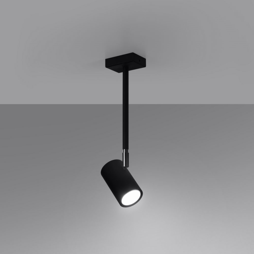 Chandelier on a pole NORANO 1xGU10/40W/230V black