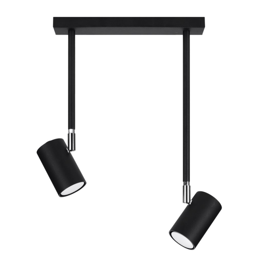 Chandelier on a pole NORANO 2xGU10/40W/230V black
