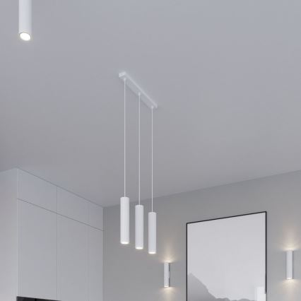 Chandelier on a string LAGOS 3xGU10/10W/230V white