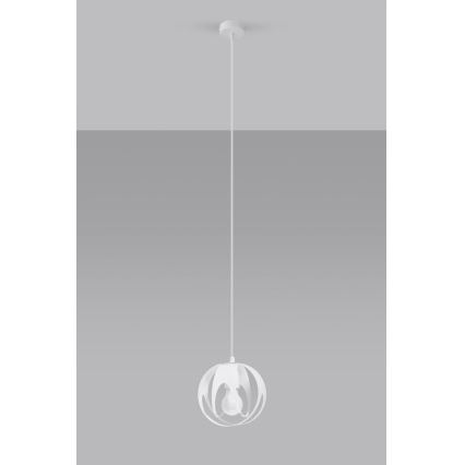 Chandelier on a string TULOS 1xE27/60W/230V white