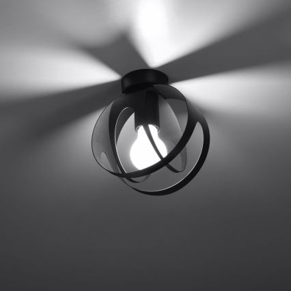 Surface-mounted chandelier TULOS 1xE27/60W/230V black