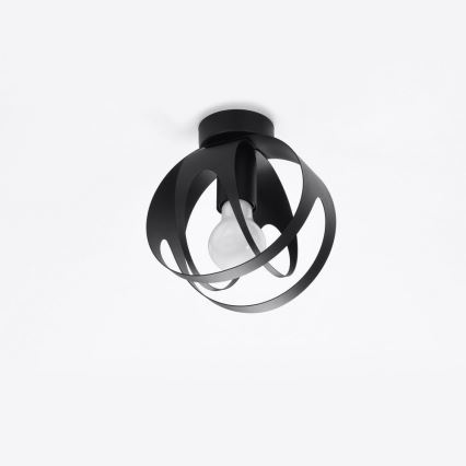 Surface-mounted chandelier TULOS 1xE27/60W/230V black