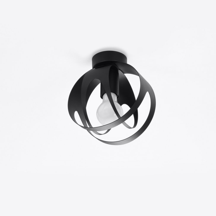 Surface-mounted chandelier TULOS 1xE27/60W/230V black