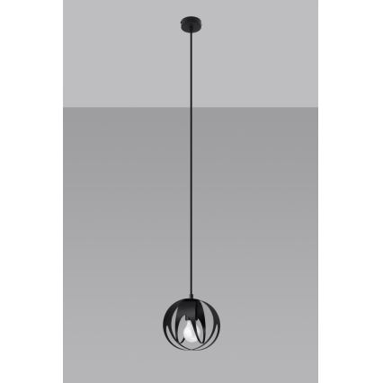Chandelier on a string TULOS 1xE27/60W/230V black