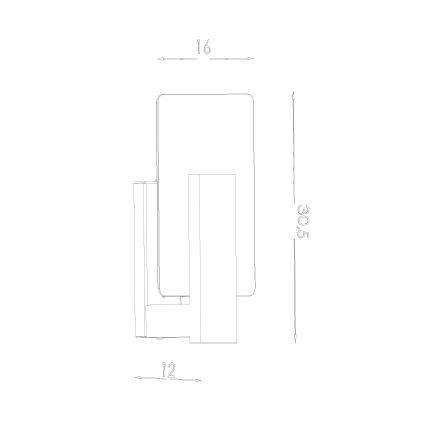 LAPPO Wall Light 1xE14/10W/230V White