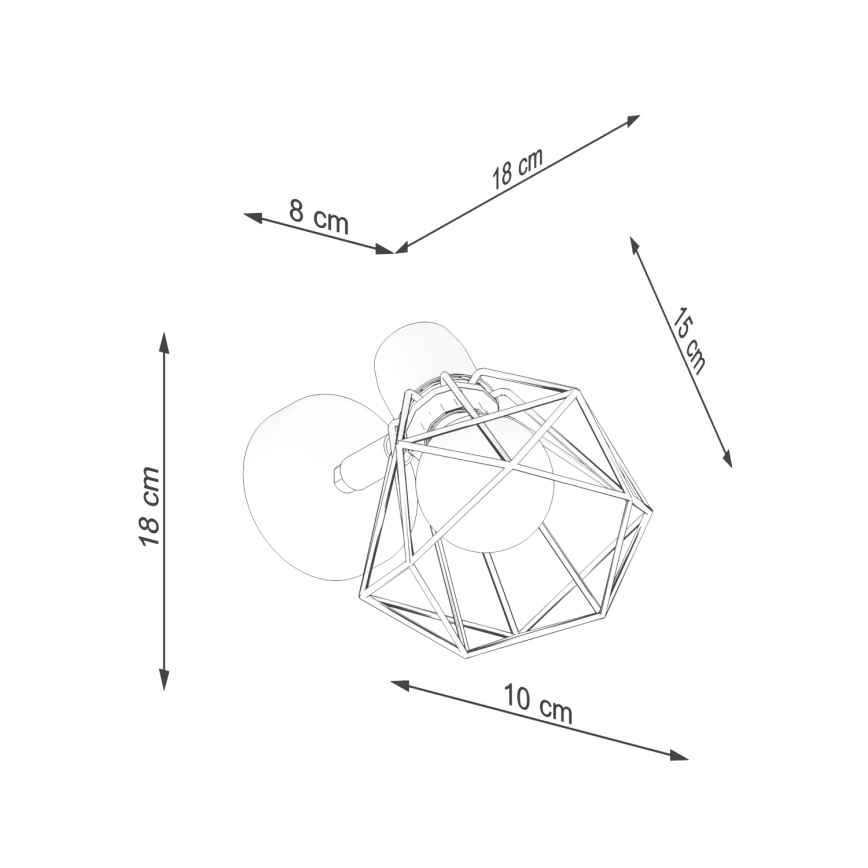 Wall spotlight ARTEMIS 1xE14/40W/230V white