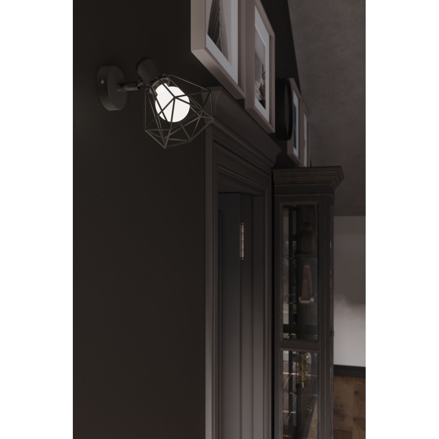 Wall spotlight ARTEMIS 1xE14/40W/230V black