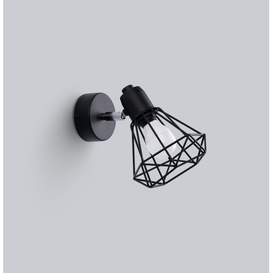 Wall spotlight ARTEMIS 1xE14/40W/230V black