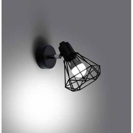 Wall spotlight ARTEMIS 1xE14/40W/230V black