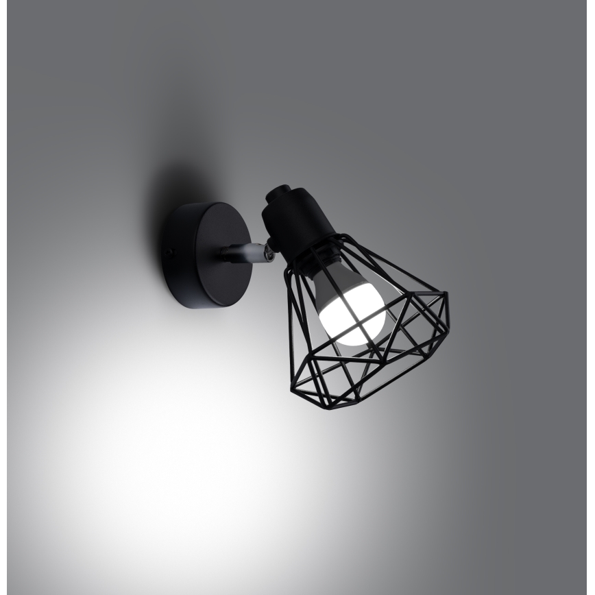 Wall spotlight ARTEMIS 1xE14/40W/230V black