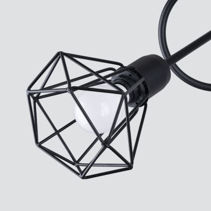 Chandelier on a pole ARTEMIS 3xE14/40W/230V black