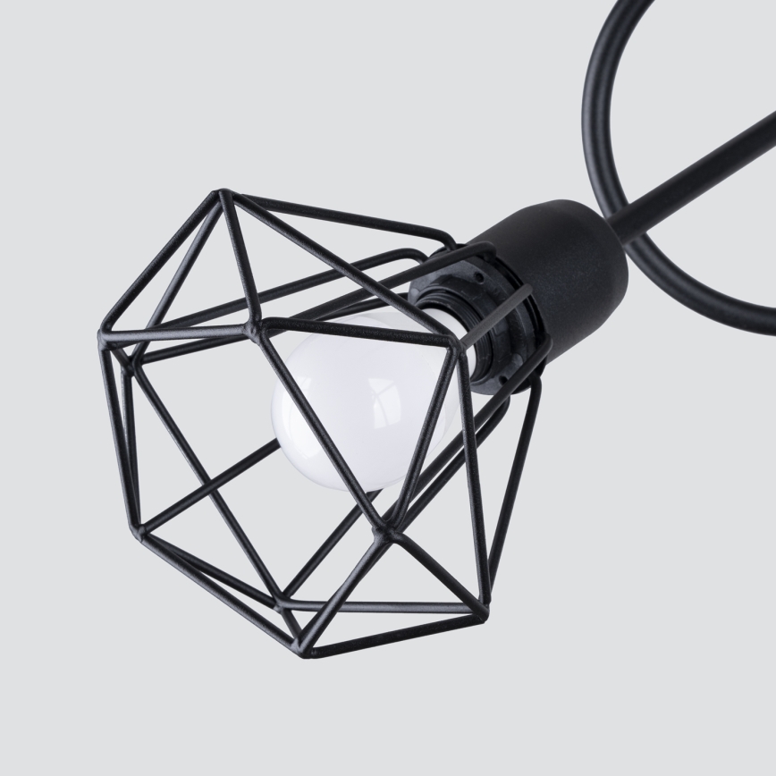 Chandelier on a pole ARTEMIS 3xE14/40W/230V black
