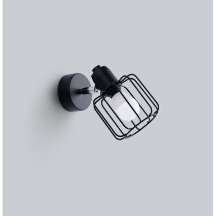 Wall spotlight BELUCI 1xE14/40W/230V black